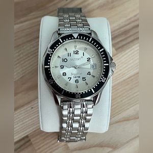 Akzent Men’s Watch Sapphire 3ATM Stainless Steel Speidel Band Date Window SH149